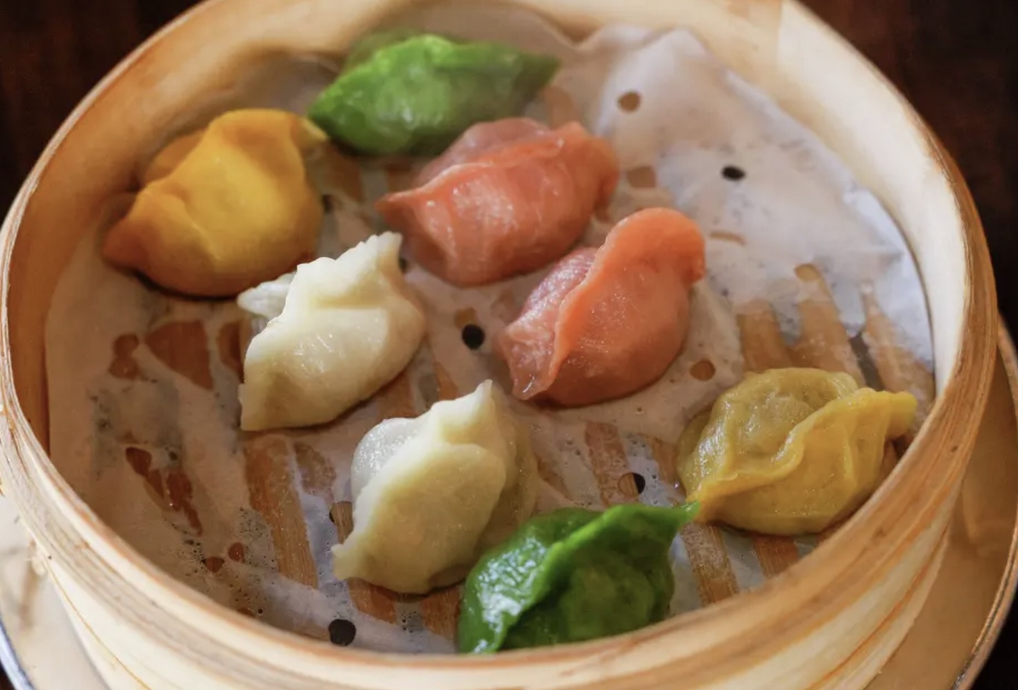 Four- Colour Rainbow Dumplings